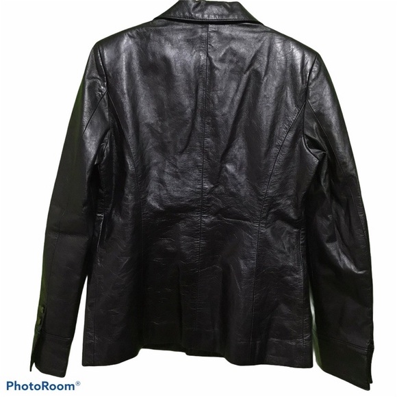 Karl Lagerfeld Leather Blazer - Picture 3 of 7